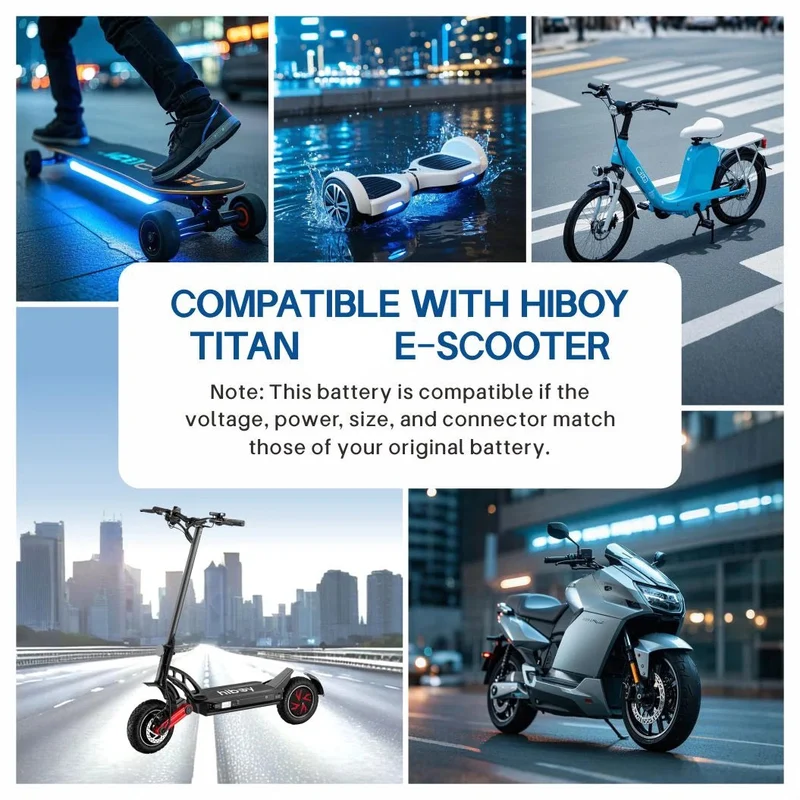 KEEPBATT 48V 21Ah 13S7P Replacement Battery for HIBOY TITAN PRO Electric Scooter