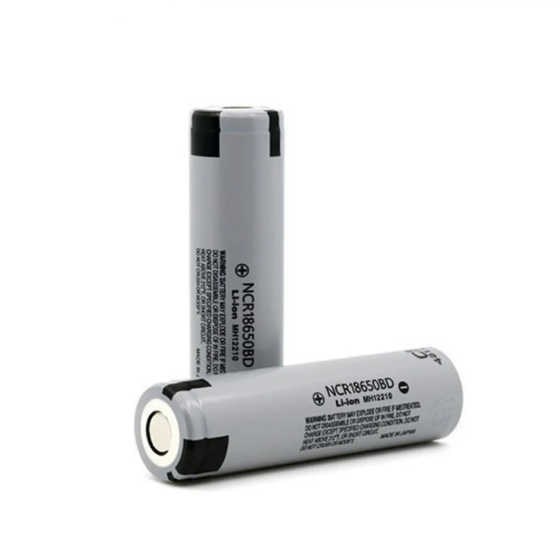 2pcs Rechargeable 3.7V 3200mah NCR18650B Lithium Battery NCR18650BD Battery for Flashlight