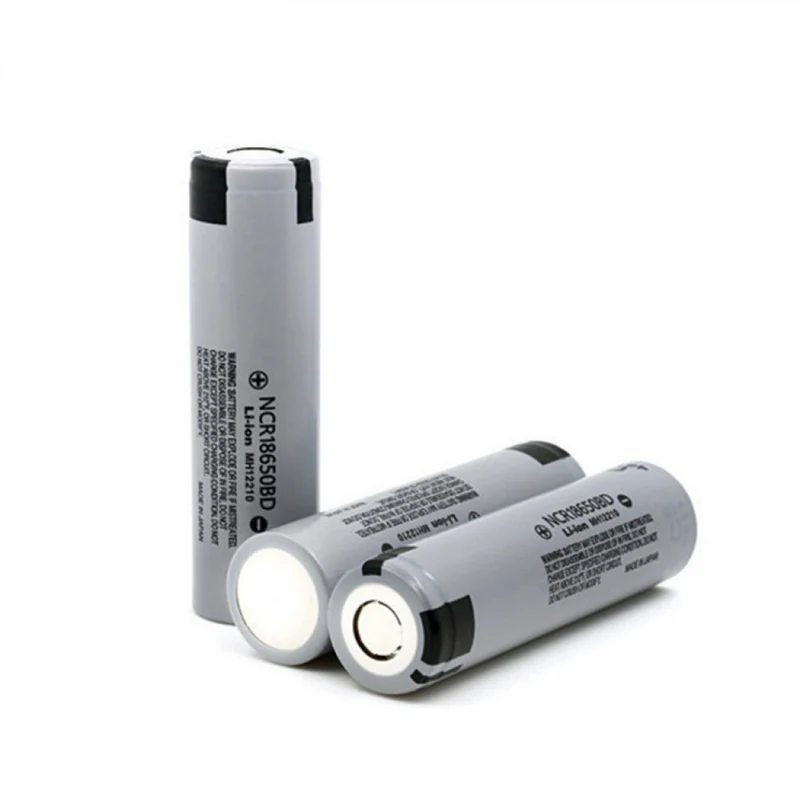 2pcs Rechargeable 3.7V 3200mah NCR18650B Lithium Battery NCR18650BD Battery for Flashlight