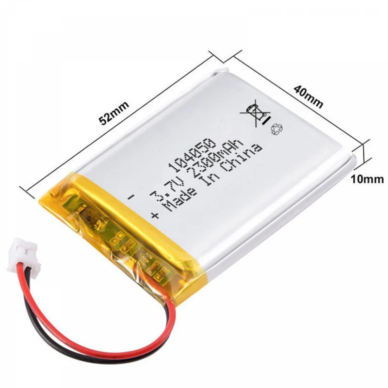 3.7V 2300mah 104050 Li-ion Battery High-capacity Polymer Lithium Battery Pack for Mobile Phone Laptop