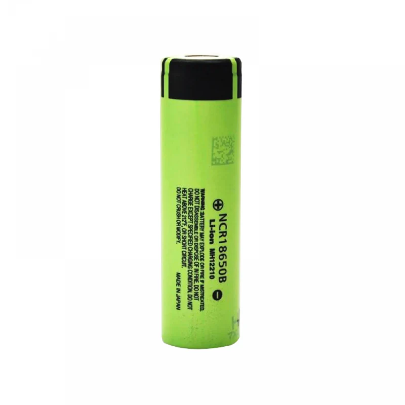 2PCS 3.7V 3400mAh NCR 18650B Li-ion Battery Flat Top 18650 Rechargeable Batteries