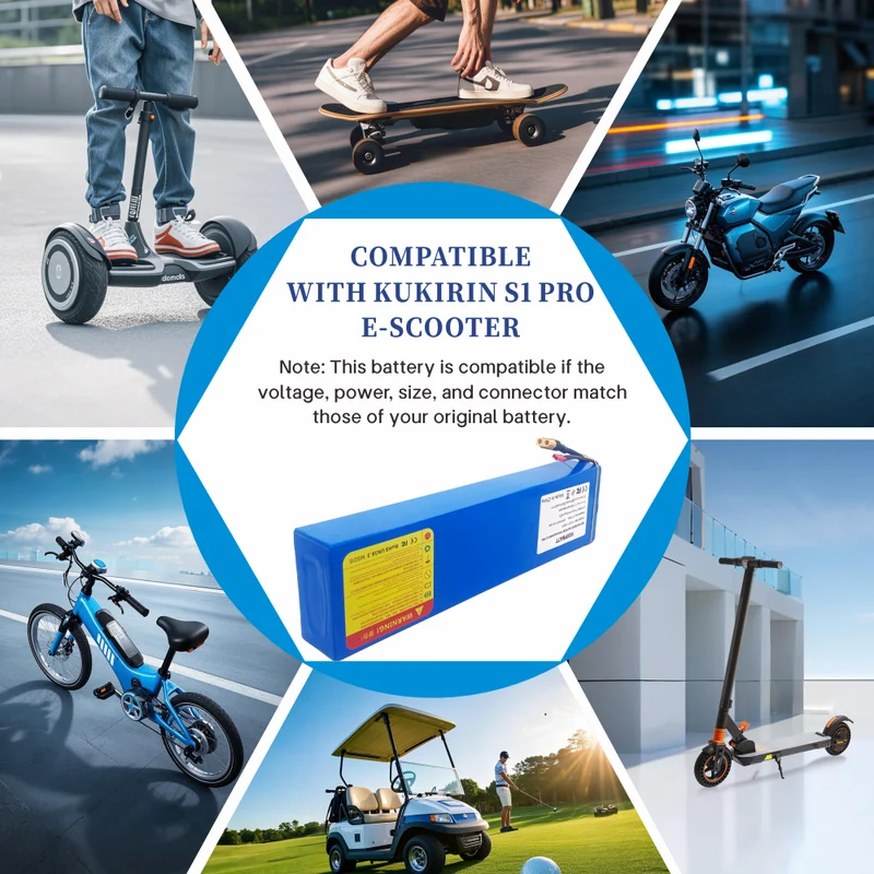 KEEPBATT 36V 7.5Ah Replacement Battery Pack for KuKirin S1 PRO E-Scooter