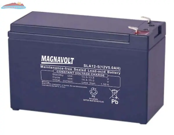 Magnavolt 12V/5AH Sealed Lead Acid Battery