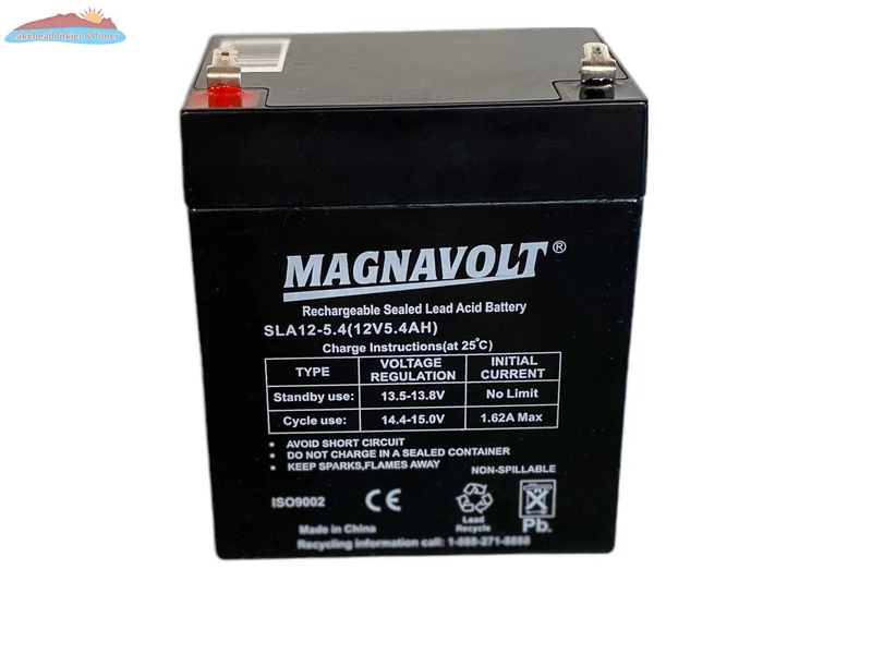 Magnavolt 12V/5.4AH Sealed Lead Acid Battery