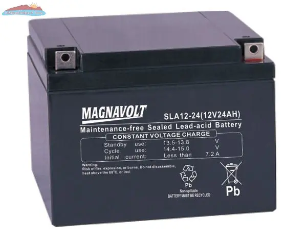 Magnavolt 12V/24AH Sealed Lead Acid Battery