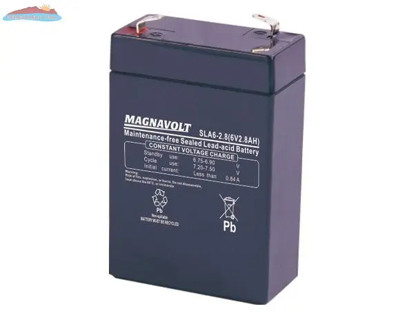 Magnavolt 6V/2.8AH Sealed Lead Acid Battery