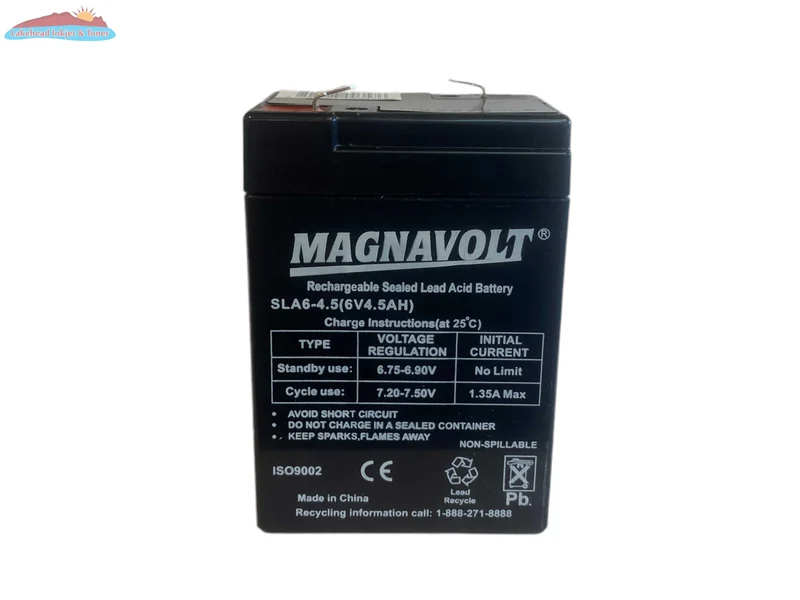Magnavolt 6V/4.5AH Sealed Lead Acid Battery