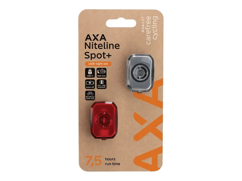 Set d'éclairage AXA Niteline Spot+ USB