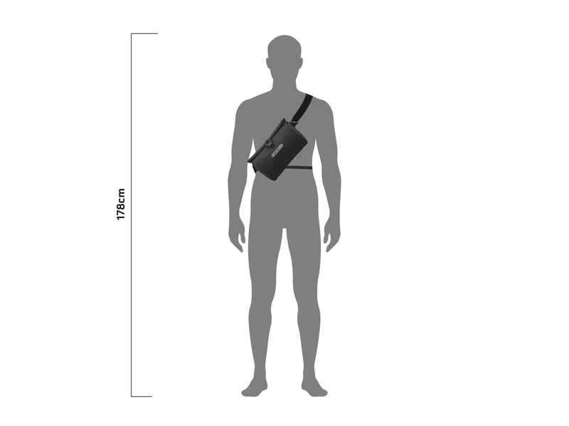 Sacoche convertible Ortlieb Velo Sling Flex 2.5L - Black