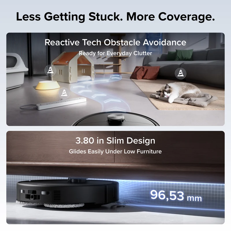 Aspirateur robot Roborock Qrevo 2 Pro avec retrait automatique des serpillières