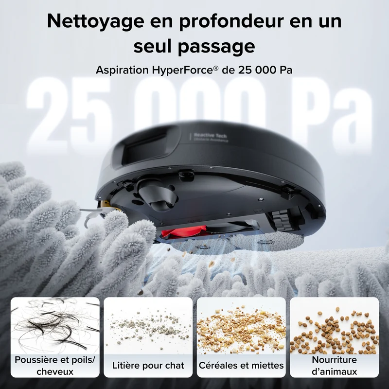 Aspirateur robot Roborock Qrevo 2 Pro Set avec retrait automatique des serpillières