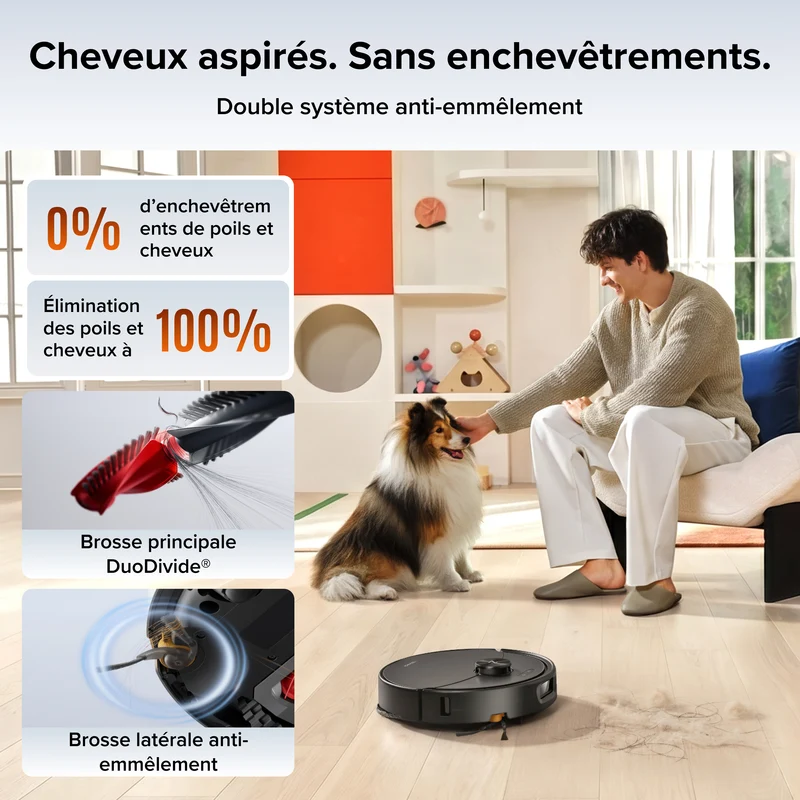 Aspirateur robot Roborock Qrevo 2 Pro Set avec retrait automatique des serpillières
