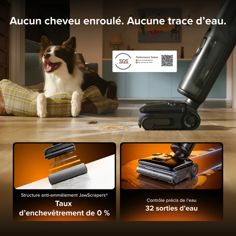 Aspirateur laveur Roborock F25 Steam Set avec vapeur et auto-nettoyage haute température