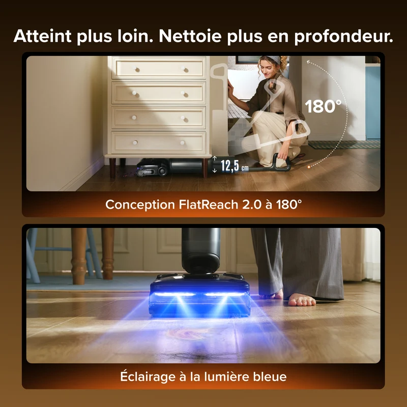 Aspirateur laveur Roborock F25 Steam Set avec vapeur et auto-nettoyage haute température