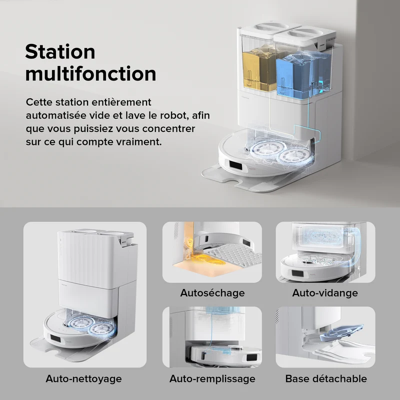 [Reconditionné] Roborock Qrevo S robot aspirateur laveur avec station multifonction