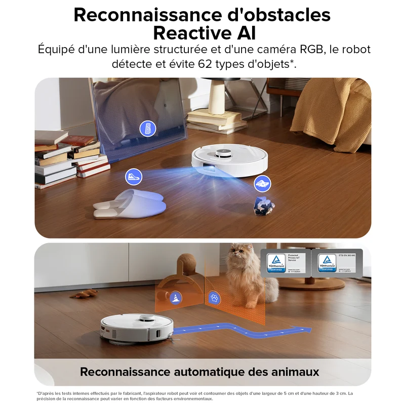 [Reconditionné] Roborock Qrevo Edge robot aspirateur laveur avec station d’accueil multifonctionnelle 3.0