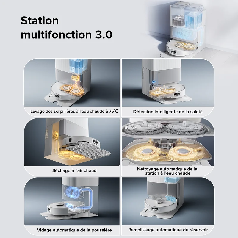 [Reconditionné] Roborock Qrevo Edge robot aspirateur laveur avec station d’accueil multifonctionnelle 3.0