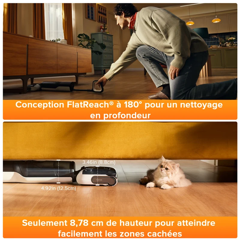 Roborock F25 LT aspirateur laveur sans fil sec et humide