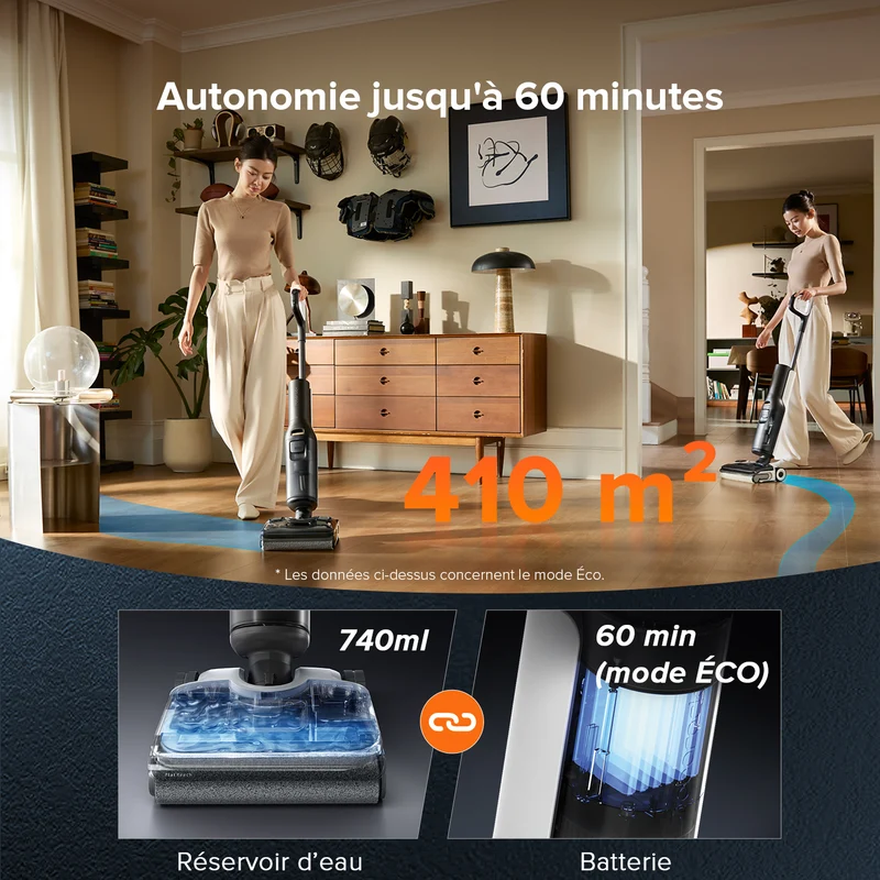 Roborock F25 ALT aspirateur laveur sans fil sec et humide