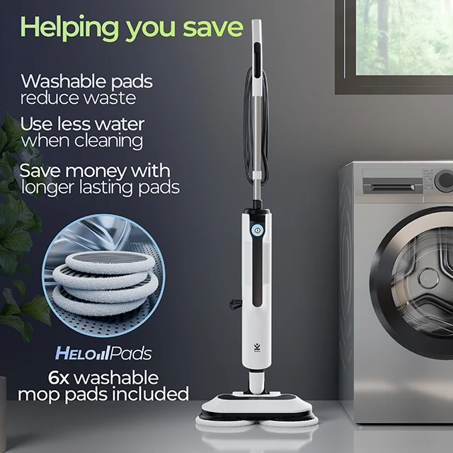 Avalla T-30 Automatic Steam Mop & Floor Scrubber with Dual Rotating Mop Pads - for Hard Floors