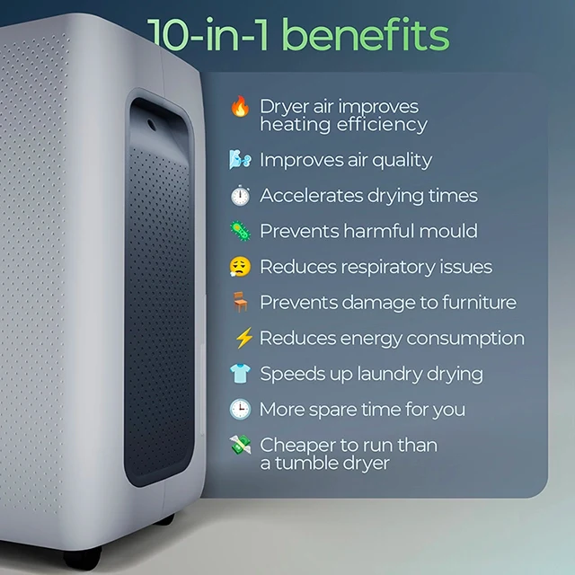 Avalla X-550 20L low energy dehumidifier & air purifier combo - for the whole home