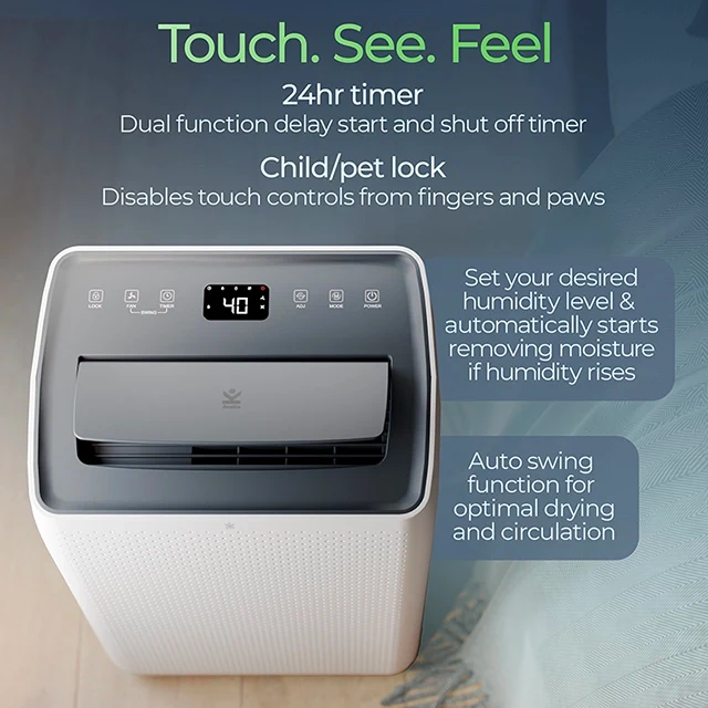 Avalla X-500 16L whole home dehumidifier - low energy & ultra quiet sleep mode