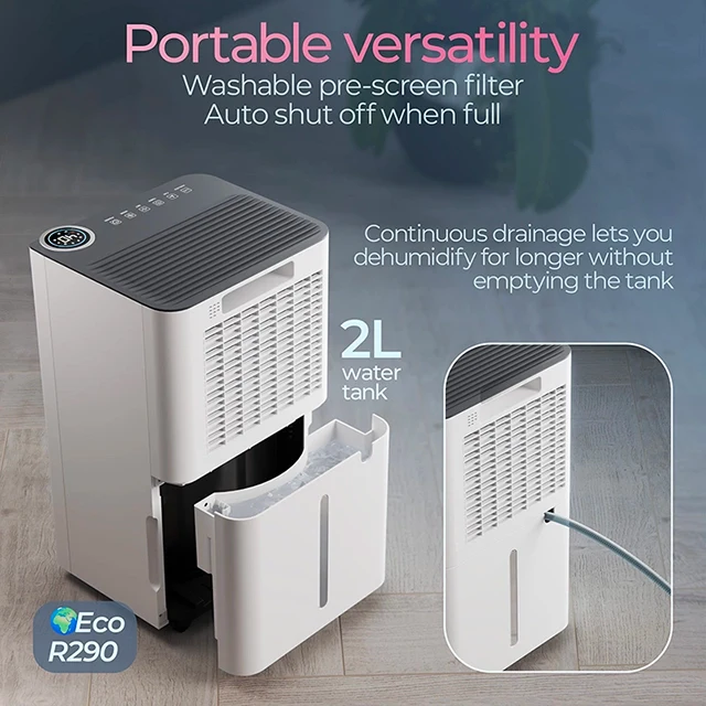 Avalla X-350 12L energy efficient dehumidifier & air purifier combo - for multi rooms