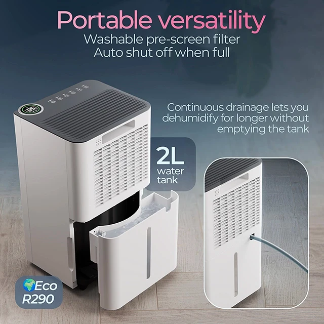 Avalla X-300 10l Energy Efficient Dehumidifier With Clothes Drying Mode