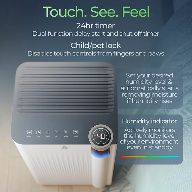 Avalla X-300 10l Energy Efficient Dehumidifier With Clothes Drying Mode