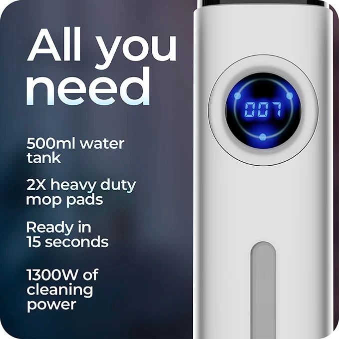 Refurbished Avalla T-20 high pressure steam mop - white