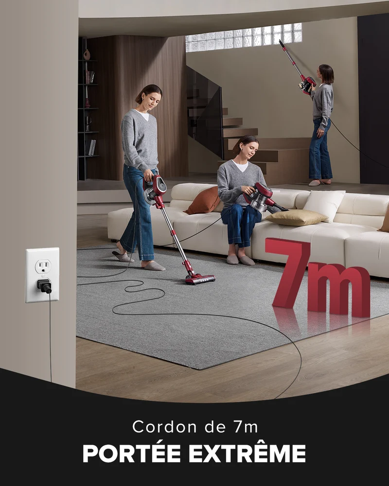 Vactidy & Vexilar | Blitz C8 Aspirateur Balai avec Fil