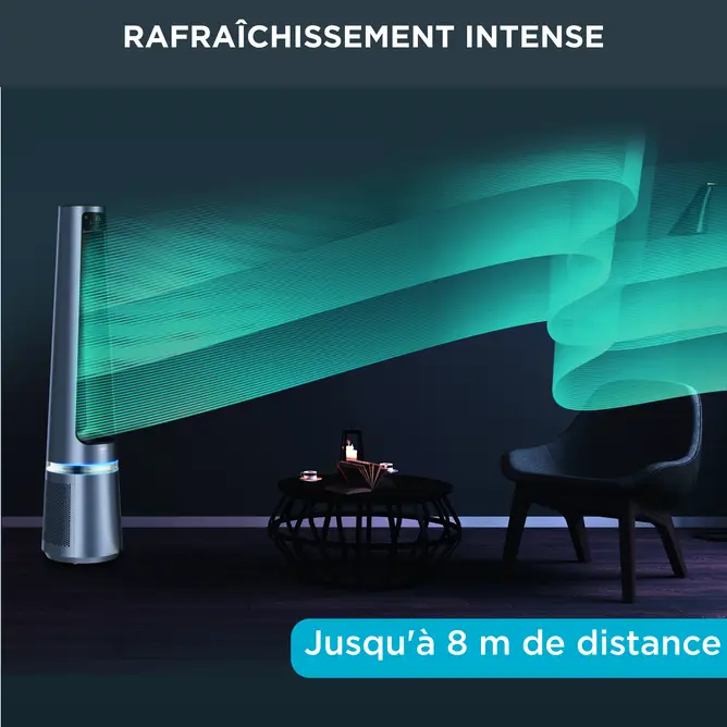 Rowenta Purificateur Ventilateur 2 en 1 Eclipse (QU5030F0)