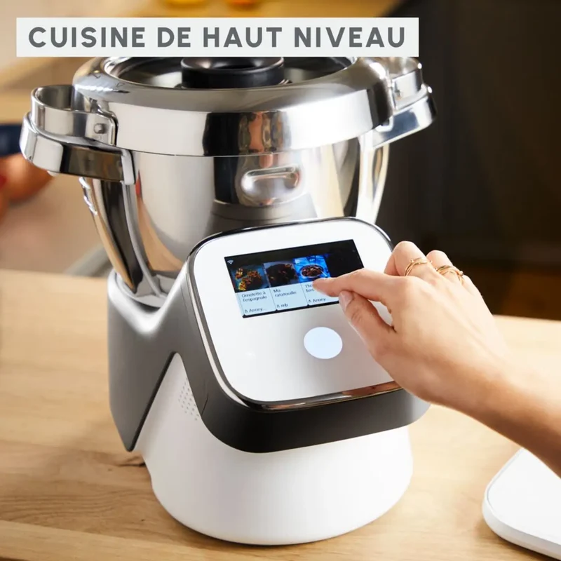 Moulinex Robot cuiseur i-Companion Touch XL avec balance connectée (HF938E00)