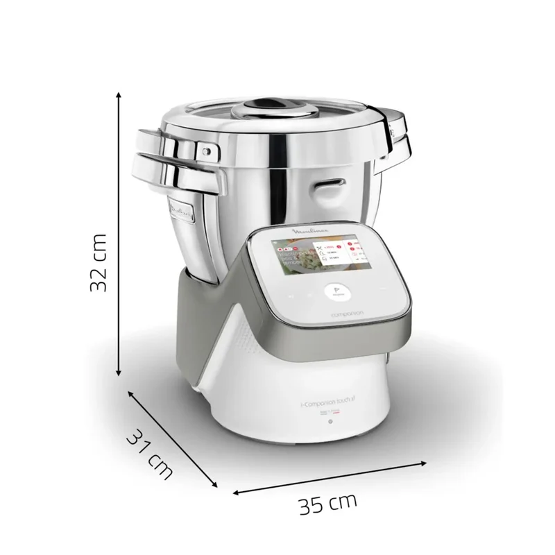 Moulinex Robot cuiseur i-Companion Touch XL avec balance connectée (HF938E00)