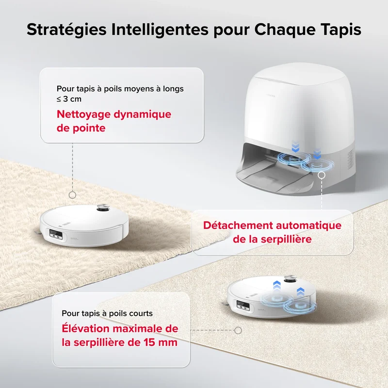 ROBOROCK Aspirateur robot Qrevo Curv 2 ProX