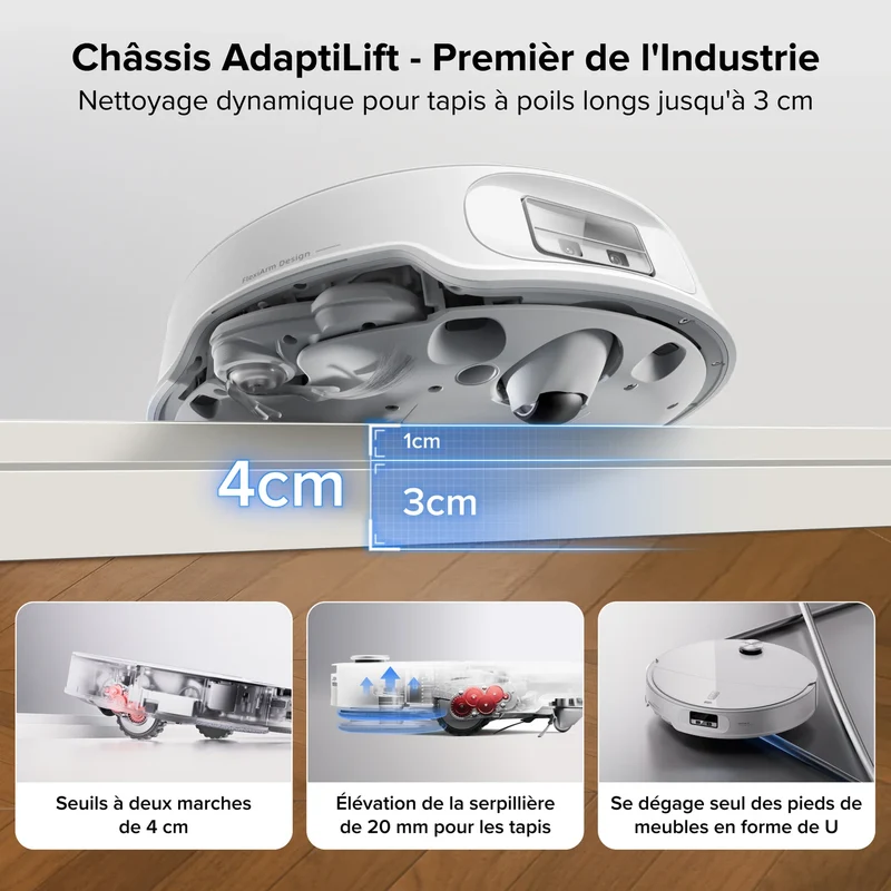 ROBOROCK Aspirateur robot Qrevo Curv 2 ProX
