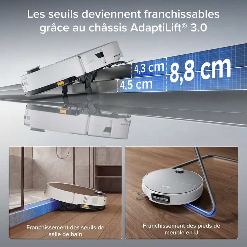Roborock Saros 20 Sonic Aspirateur robot avec la toute nouvelle station RockDock®