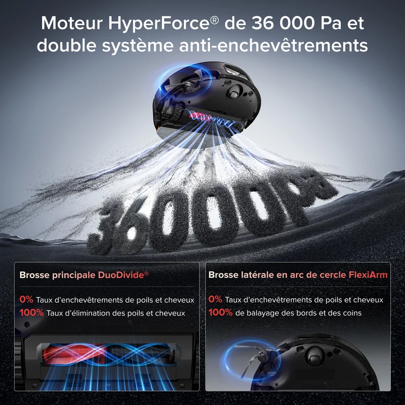 Roborock Saros 20 Sonic Aspirateur robot avec la toute nouvelle station RockDock®