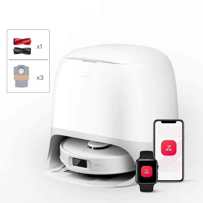 Roborock Qrevo Curv S5X Série robot aspirateur laveur avec station d’accueil multifonctionnelle 3.0