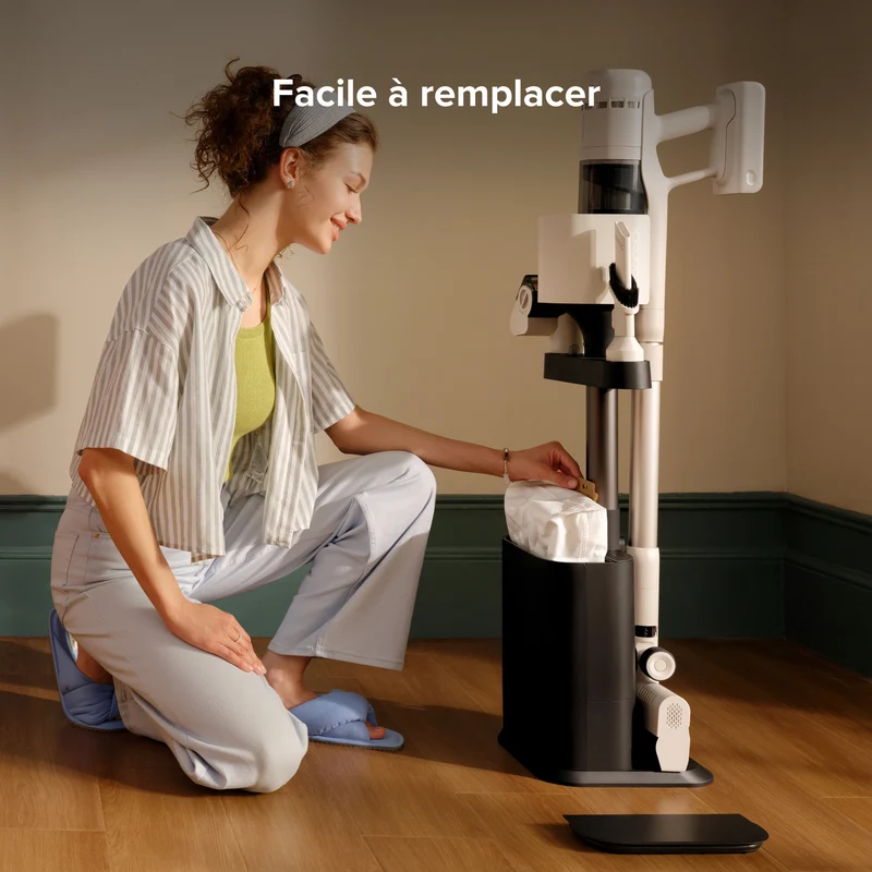 Sacs à poussière Roborock (12 pièces) pour H60 Hub, 2 L