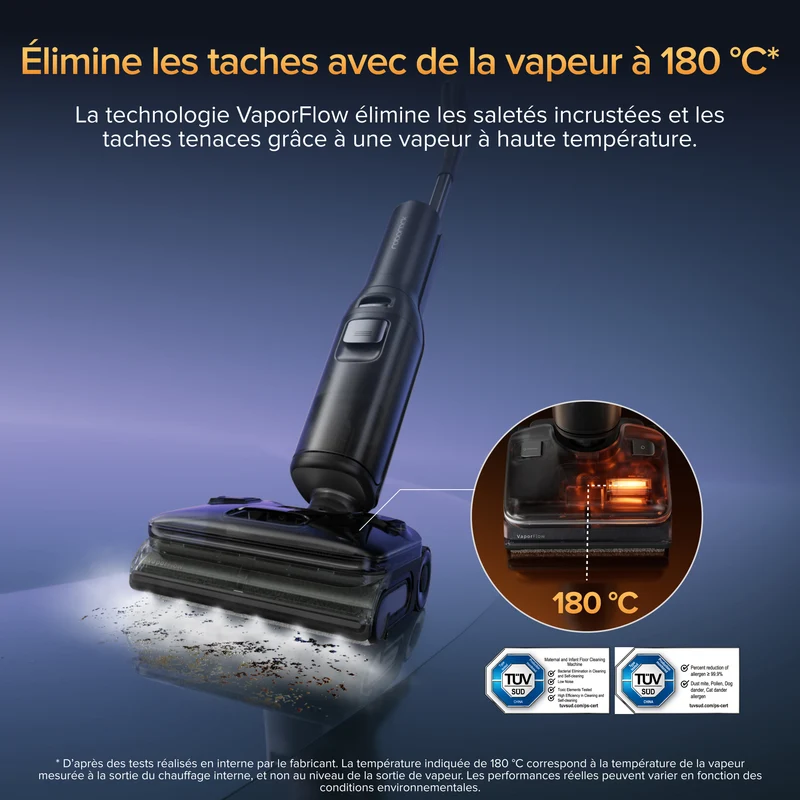 Roborock F25 Ultra – Aspirateur humide et sec avec vapeur et eau chaude