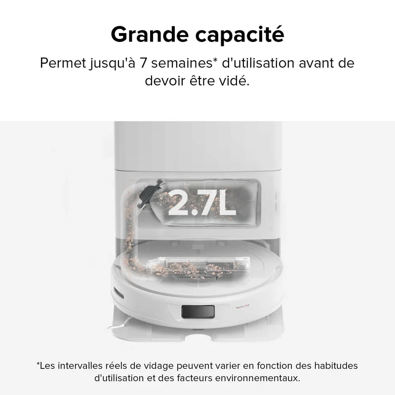 Roborock sac à poussière x6 pour série Qrevo, série Saros, série QV, série Q10, série Q7, S8 MaxV Ultra, S8 Max Ultra
