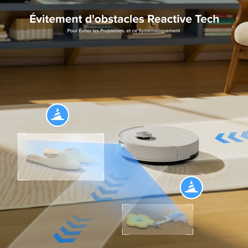 Roborock Q10 S5+ Set robot aspirateur laveur de VibraRise 2.0 avec avec station de vidage automatique