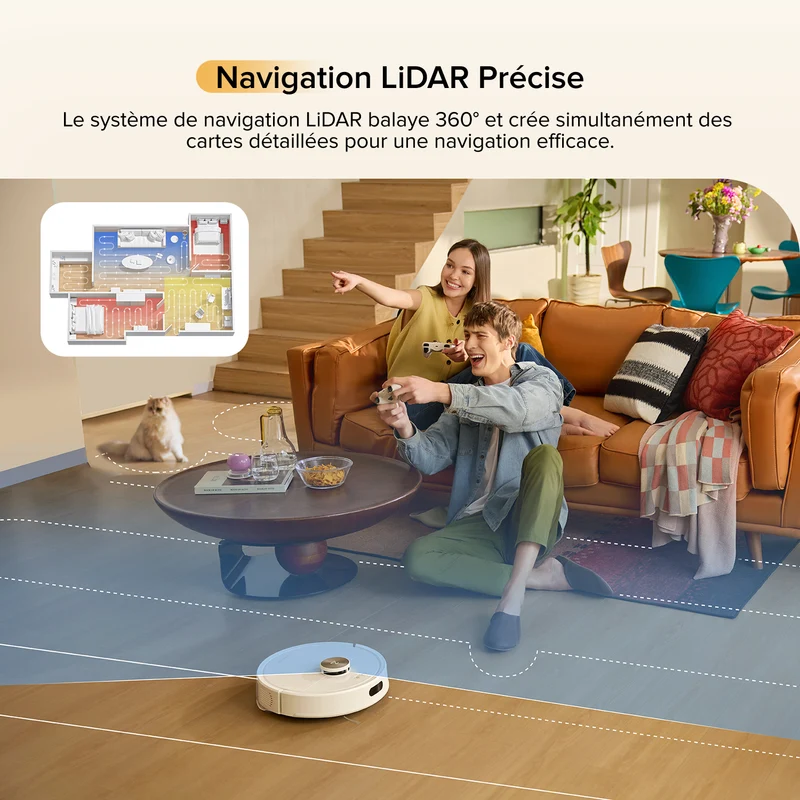Roborock Q7 M5 ( Q7 Max amélioré ) robot aspirateur avec aspiration de 10 000 Pa