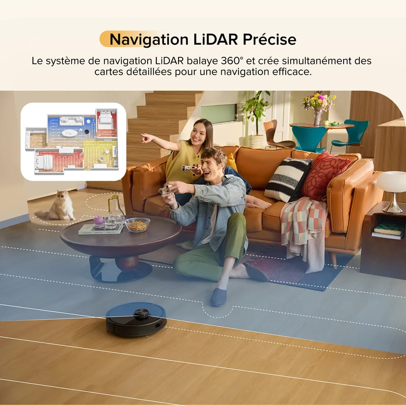 Roborock Q7 M5 ( Q7 Max amélioré ) robot aspirateur avec aspiration de 10 000 Pa