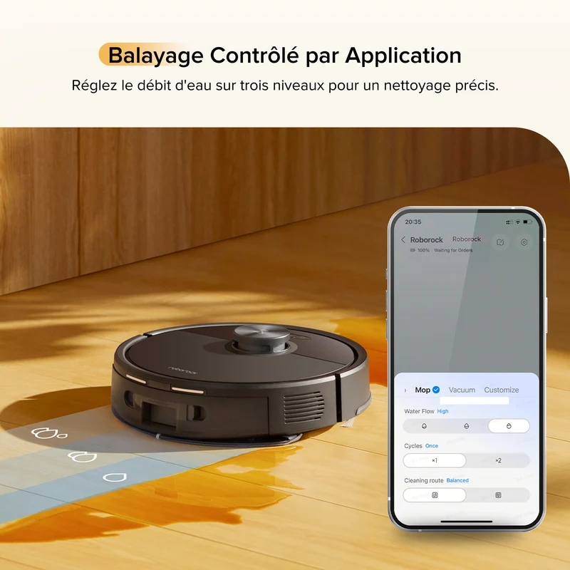 Roborock Q7 M5 ( Q7 Max amélioré ) robot aspirateur avec aspiration de 10 000 Pa
