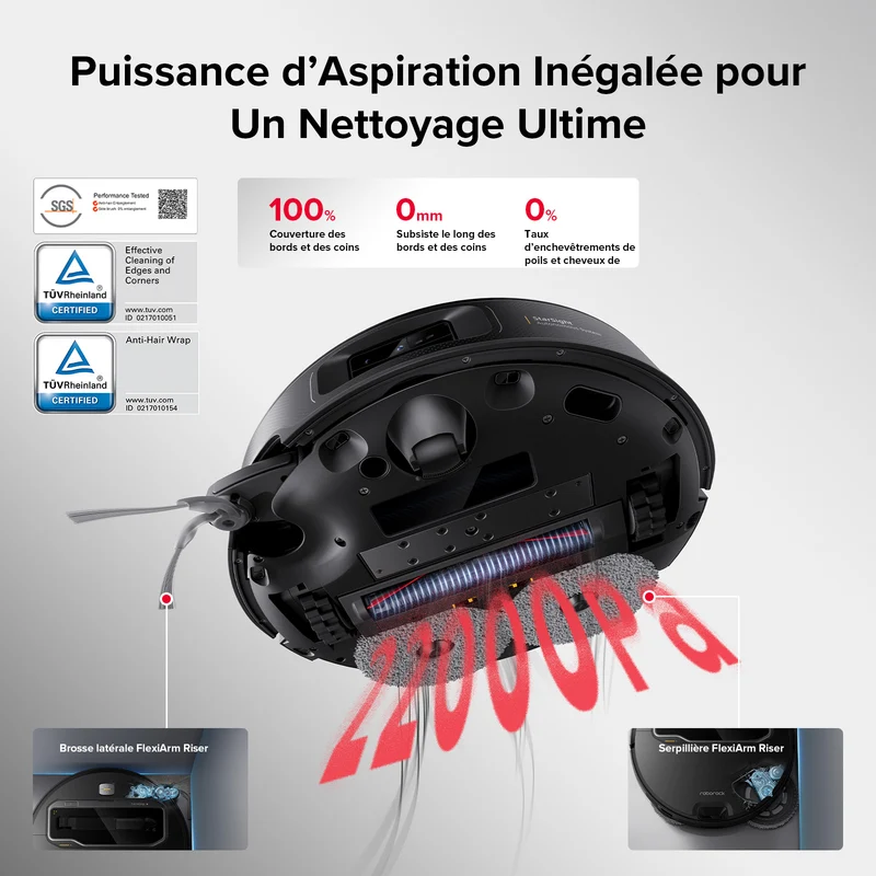 Roborock Saros Z70 robot aspirateur laveur avec bras mécanique OmniGrip™