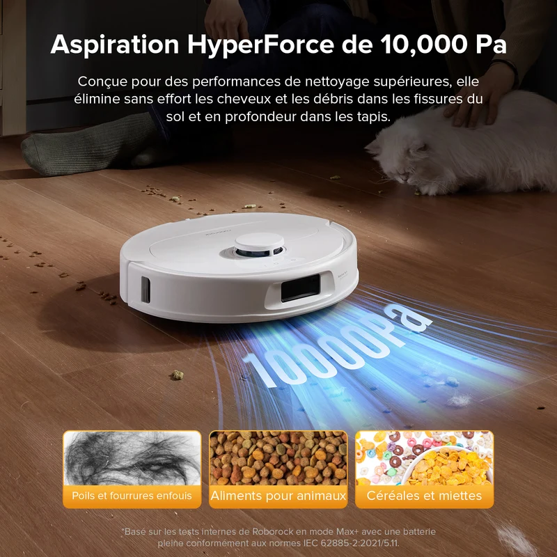 Roborock QV 35S Set robot aspirateur laveur avec station d’accueil multifonctionnelle