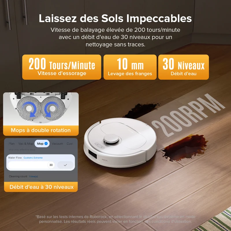 Roborock QV 35S Set robot aspirateur laveur avec station d’accueil multifonctionnelle