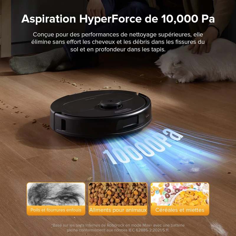 Roborock QV 35S Set robot aspirateur laveur avec station d’accueil multifonctionnelle